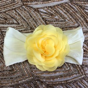 Yellow Flower Baby Bling Headband